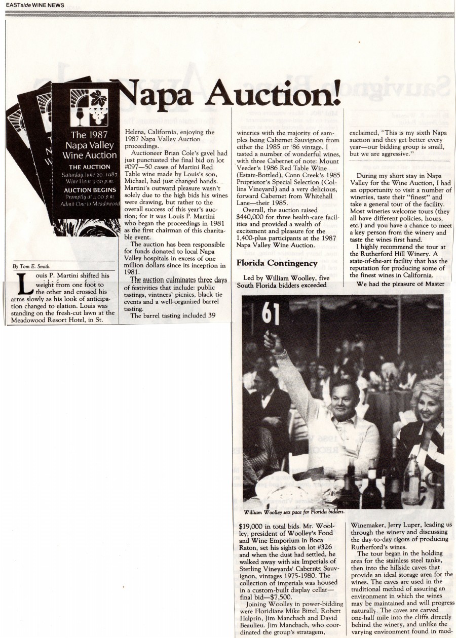 05 20 1987   Wine Auction Wine News